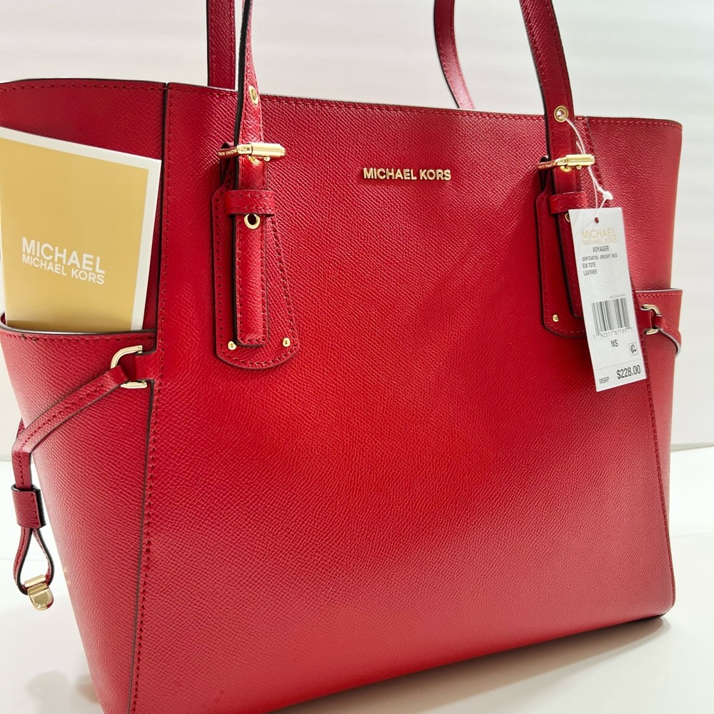 Michael Kors Scarlet Leather Tote